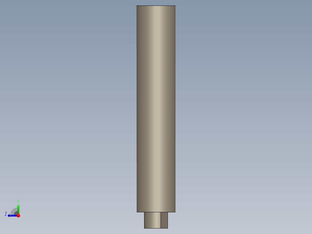 9毫米消声器和闪光掩蔽器右视图