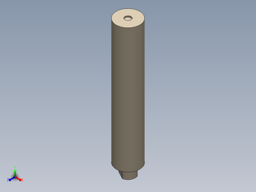 9毫米消声器和闪光掩蔽器正等轴测缩略图