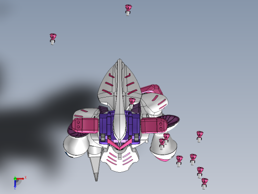 AMX-004 Qubeley变形金刚俯视缩略图