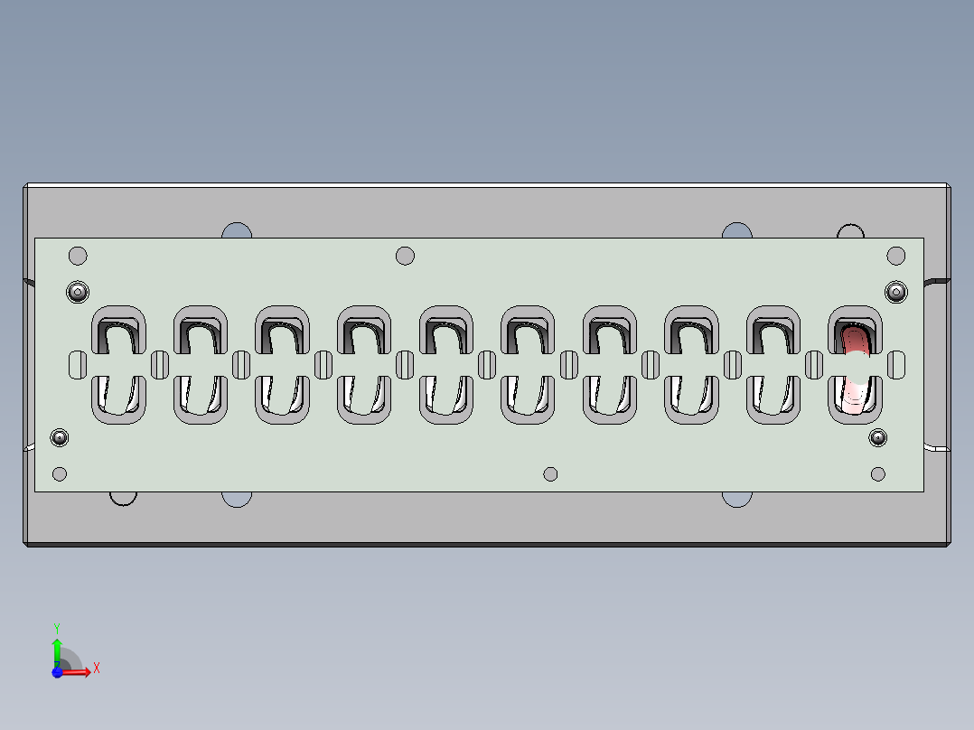 贴胶治具前视图
