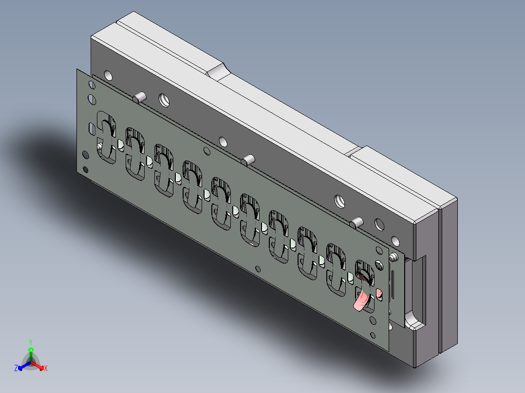 贴胶治具正等轴测图