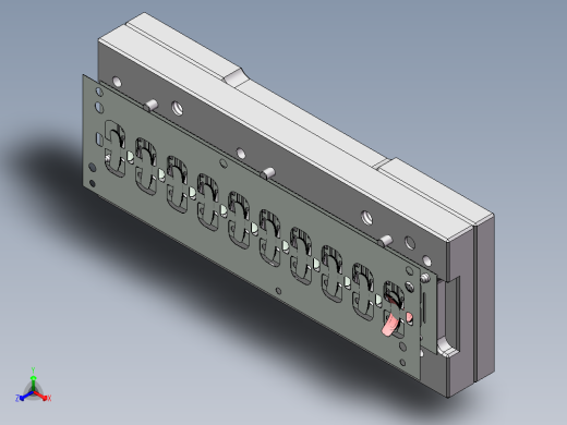 贴胶治具正等轴测缩略图