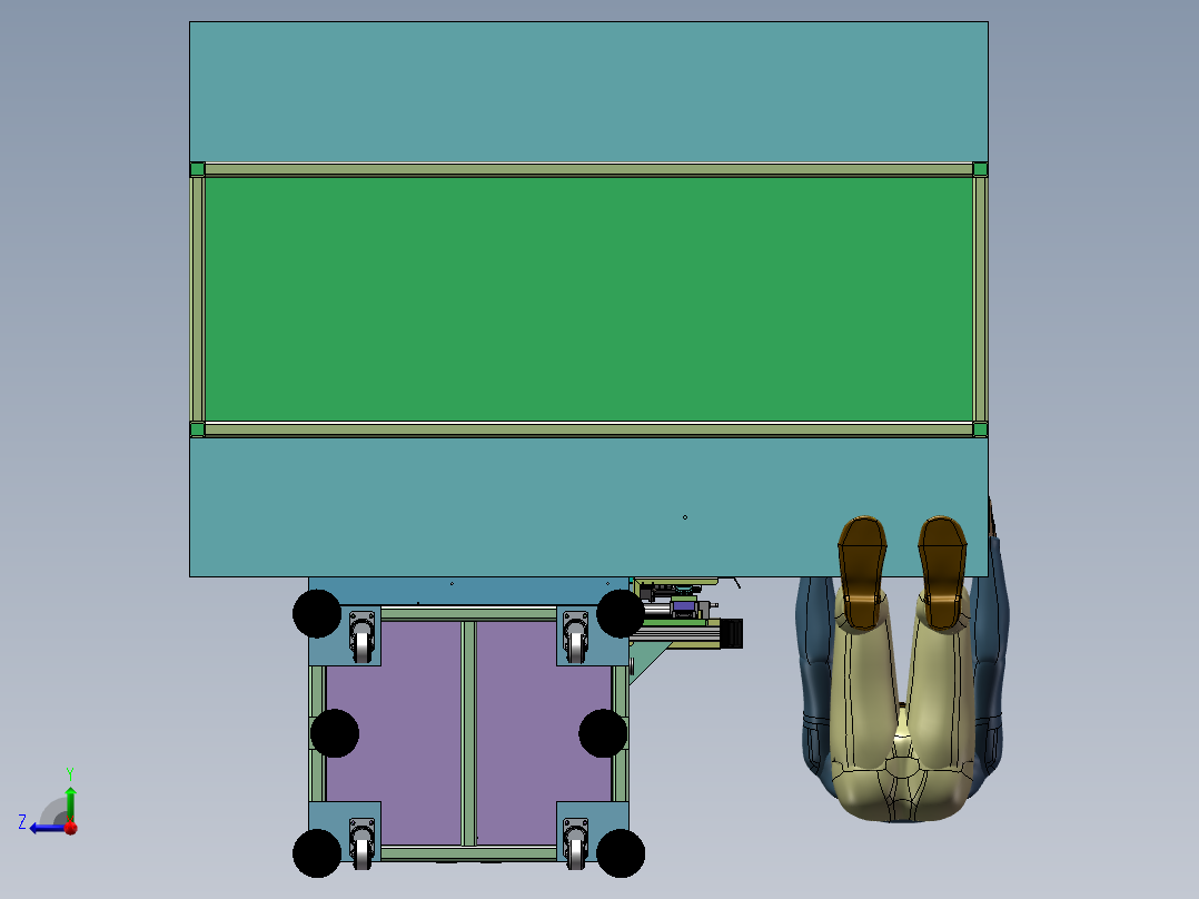 自动称重读码机sw18可编辑右视图