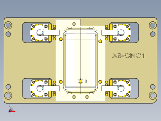 X8-笔记本CNC工装夹具三维模型CNC1-1028前视缩略图
