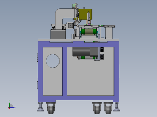 一种刀片电池极耳弯折机sw18可编辑左视缩略图