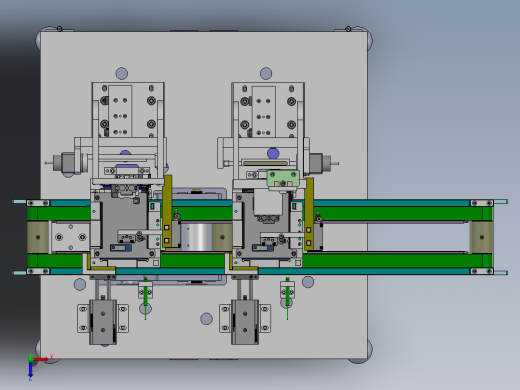 一种刀片电池极耳弯折机sw18可编辑俯视缩略图
