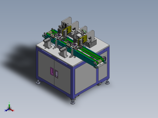 一种刀片电池极耳弯折机sw18可编辑正等轴测缩略图