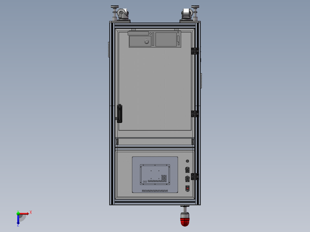 无刷直流电机反电动势测试机sw2018可编辑俯视图