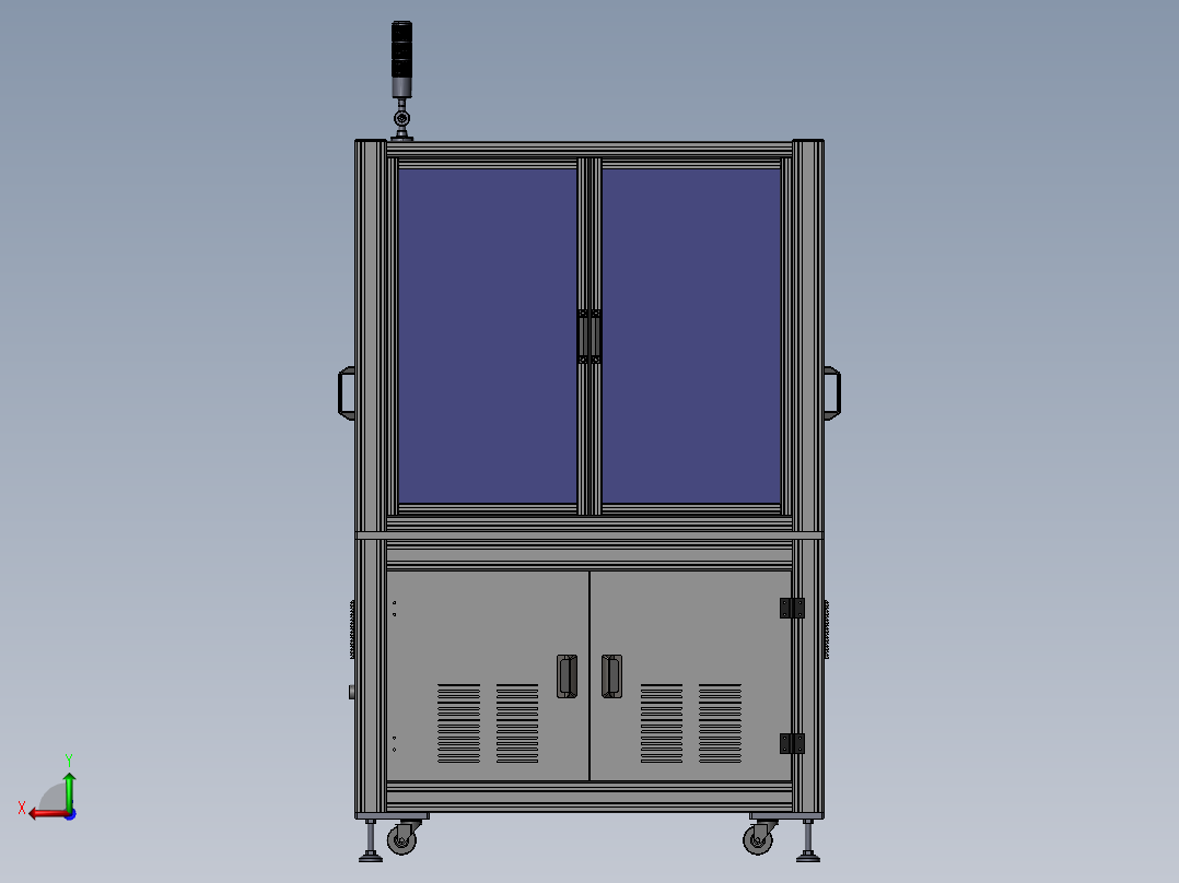 O型圈自动组装机后视图