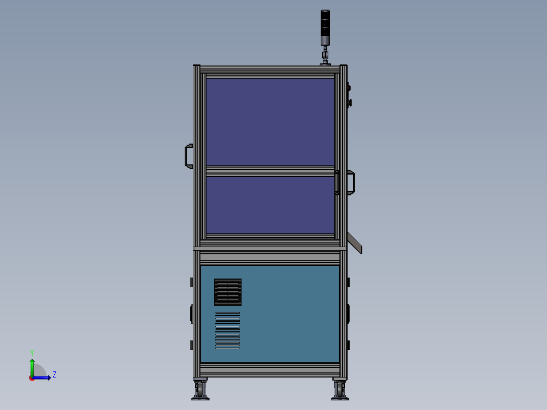 O型圈自动组装机左视图