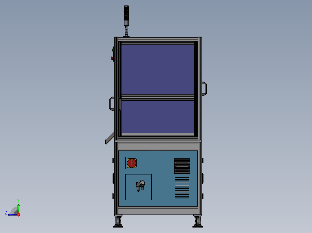 O型圈自动组装机右视图