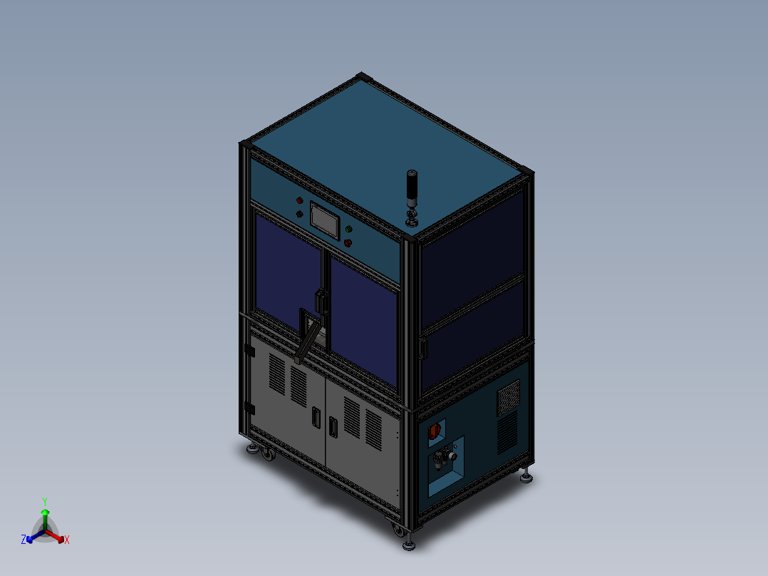 O型圈自动组装机正等轴测图