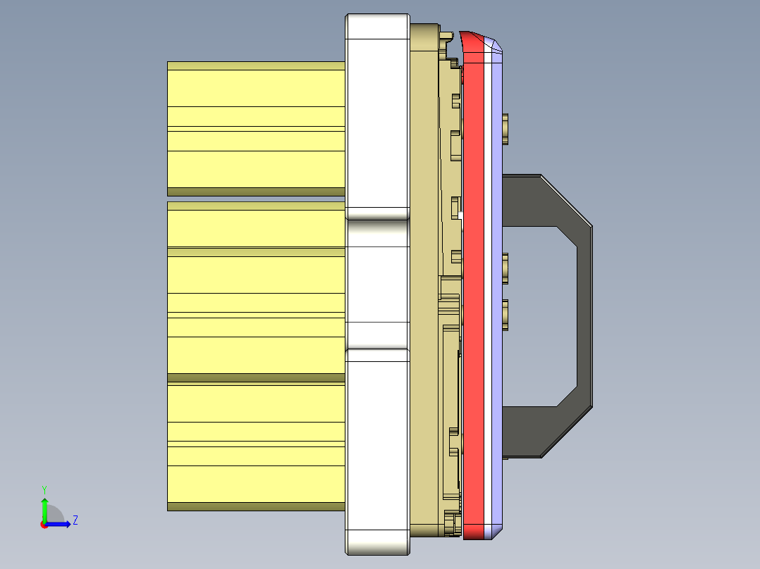 EDB41-C笔记本CNC工装夹具三维模型-JP版-CNC7-181204左视图