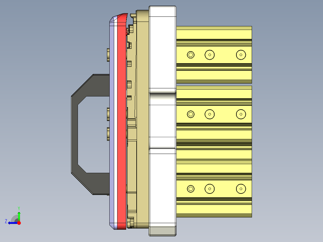 EDB41-C笔记本CNC工装夹具三维模型-JP版-CNC7-181204右视图