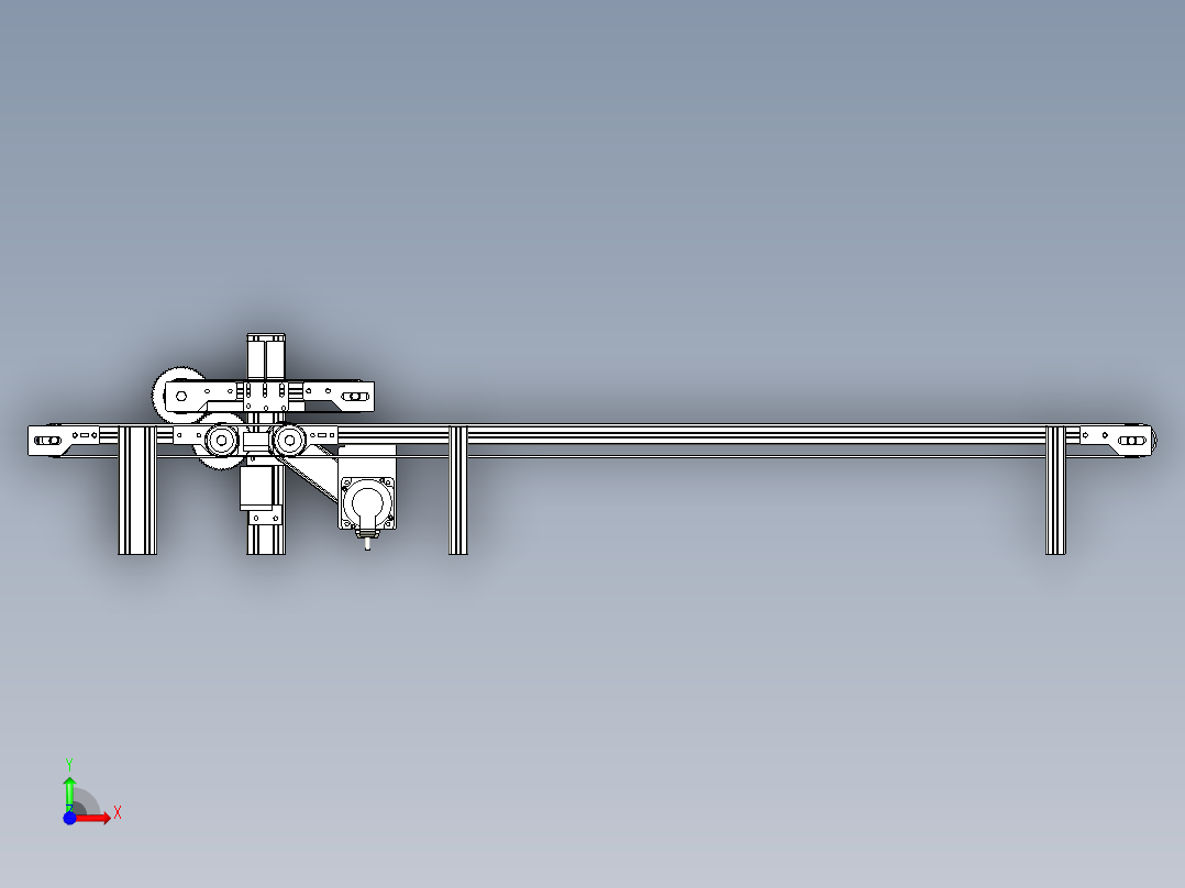 非标输送线设计前视图