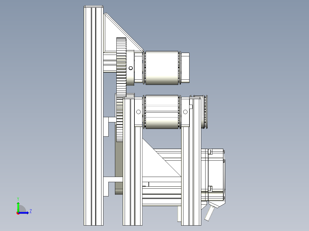 非标输送线设计左视图