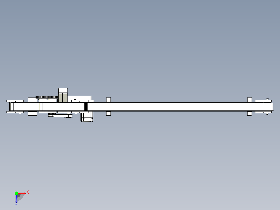 非标输送线设计俯视图