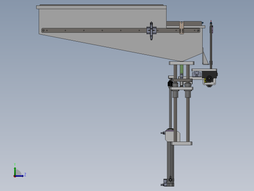 适用棒类的推板式供料机构左视缩略图