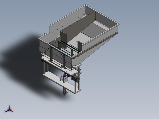 适用棒类的推板式供料机构正等轴测缩略图
