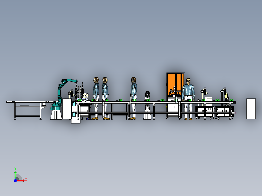 流水线、生产线(34)前视图