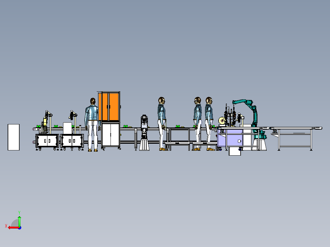 流水线、生产线(34)后视图