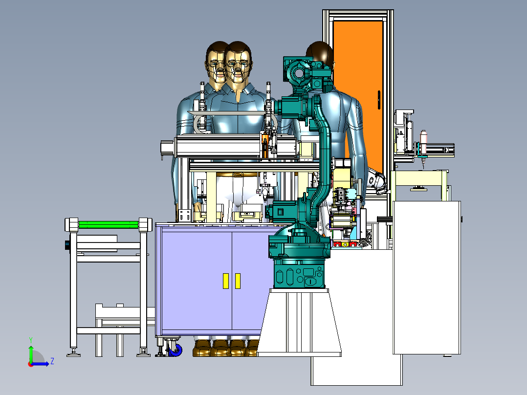 流水线、生产线(34)左视图