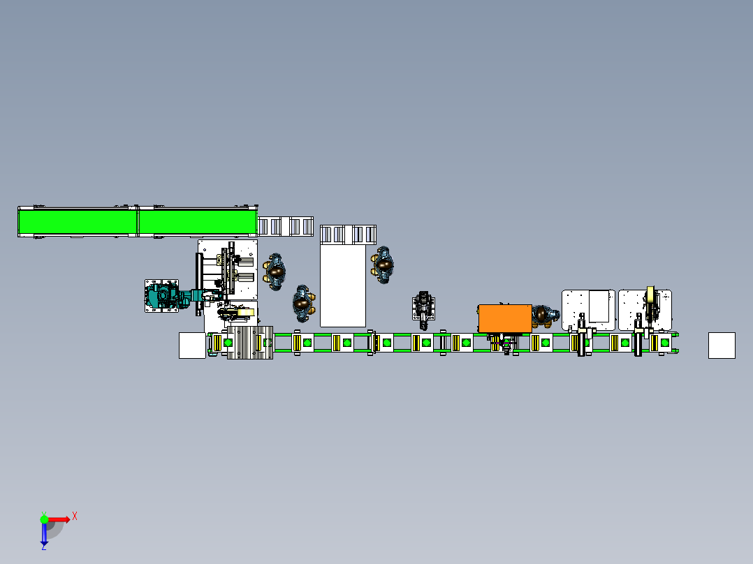 流水线、生产线(34)俯视图