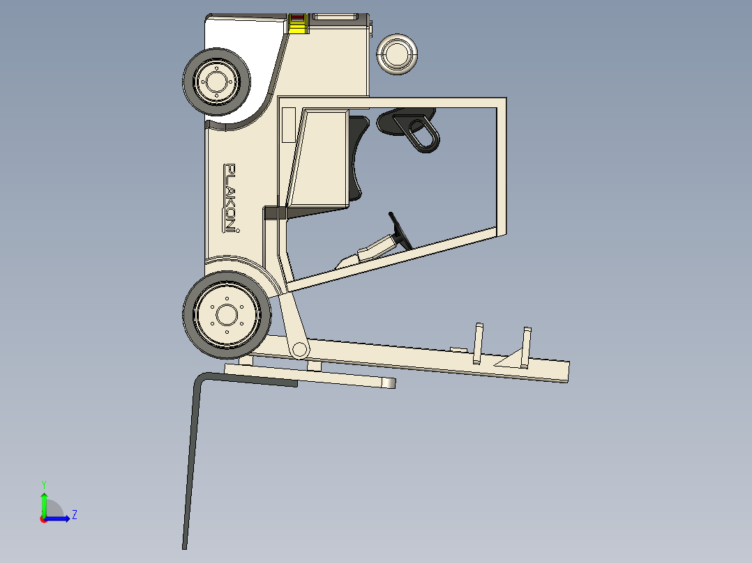 叉车、 2.5吨 叉车 SW STP左视图