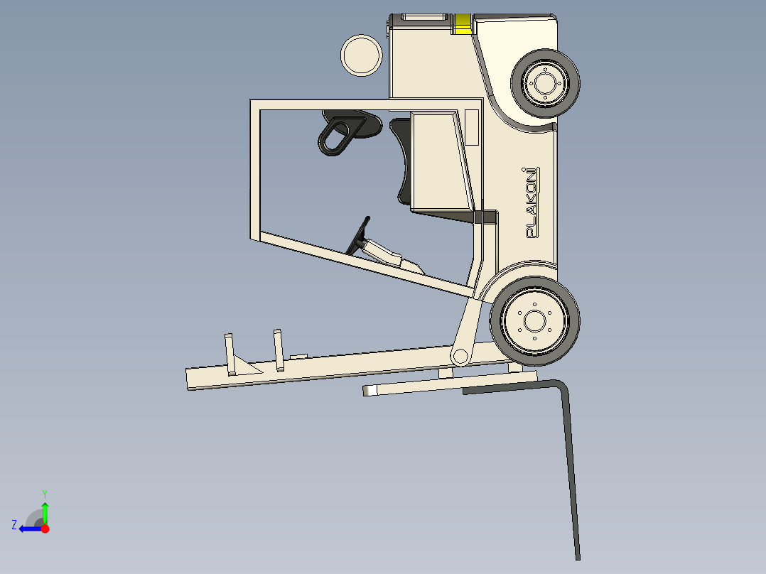 叉车、 2.5吨 叉车 SW STP右视图