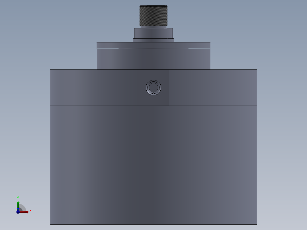 双作用气缸前视图
