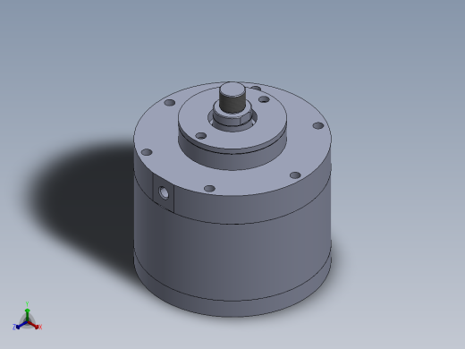 双作用气缸正等轴测缩略图