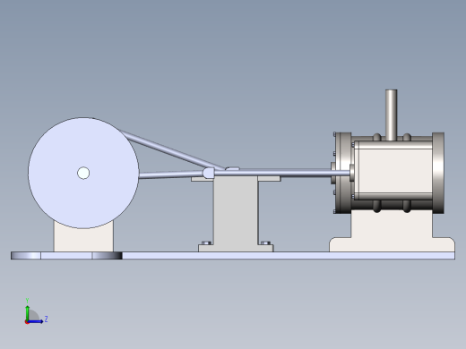 蒸汽机horizontal-steam-engine-6832-模型格式为 sw左视缩略图