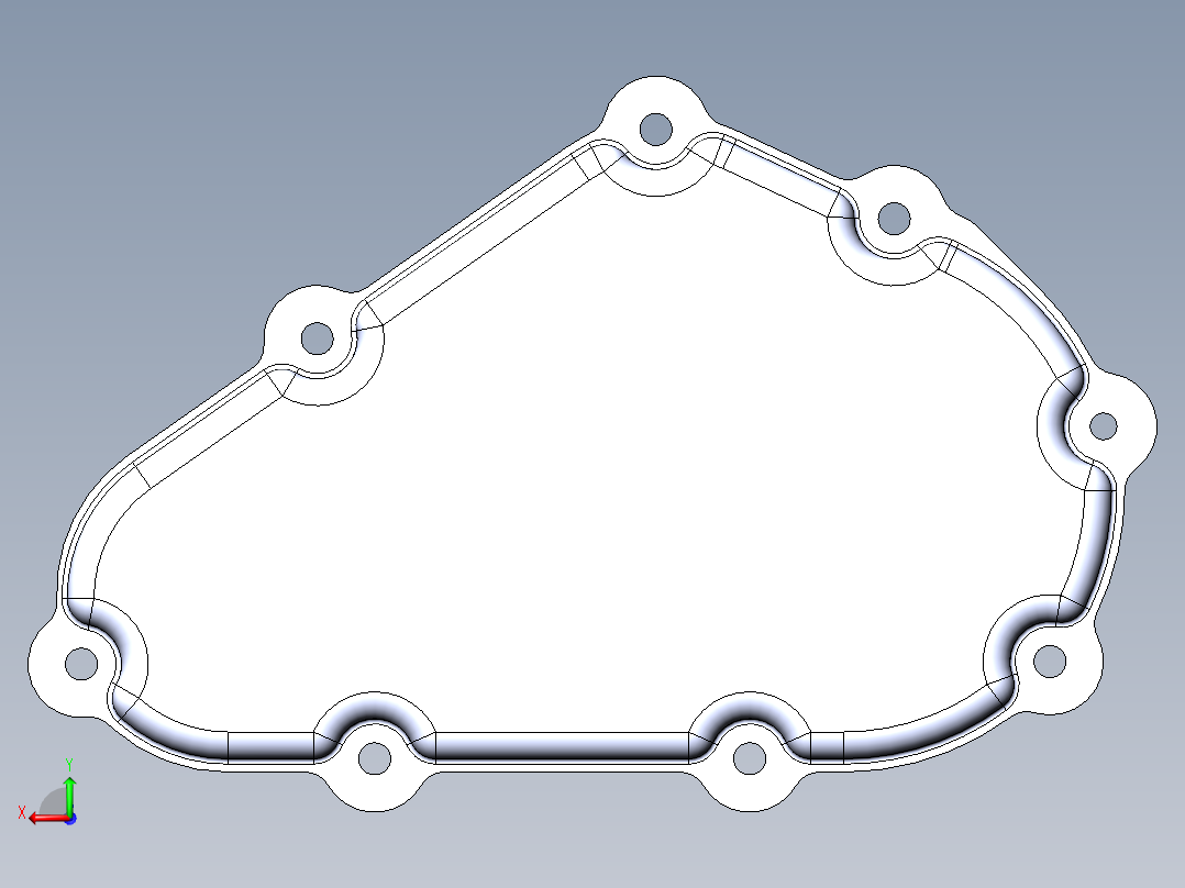齿轮减速箱后视图