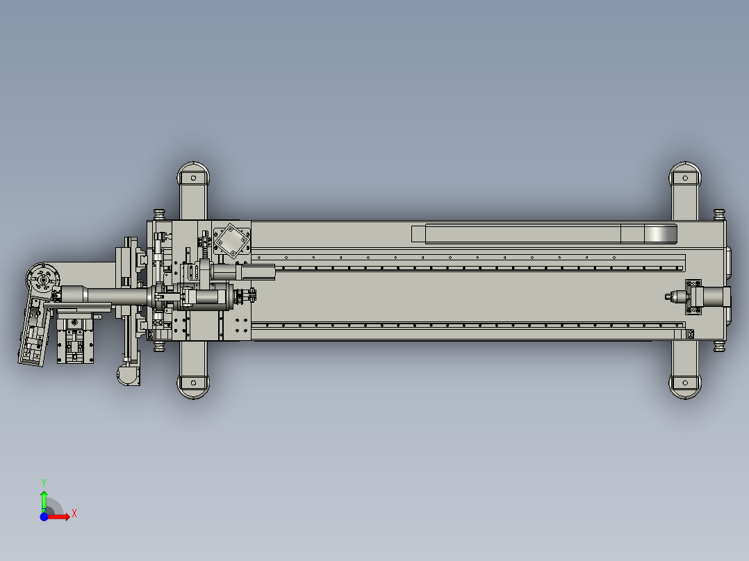 弯管机_3D图纸前视图