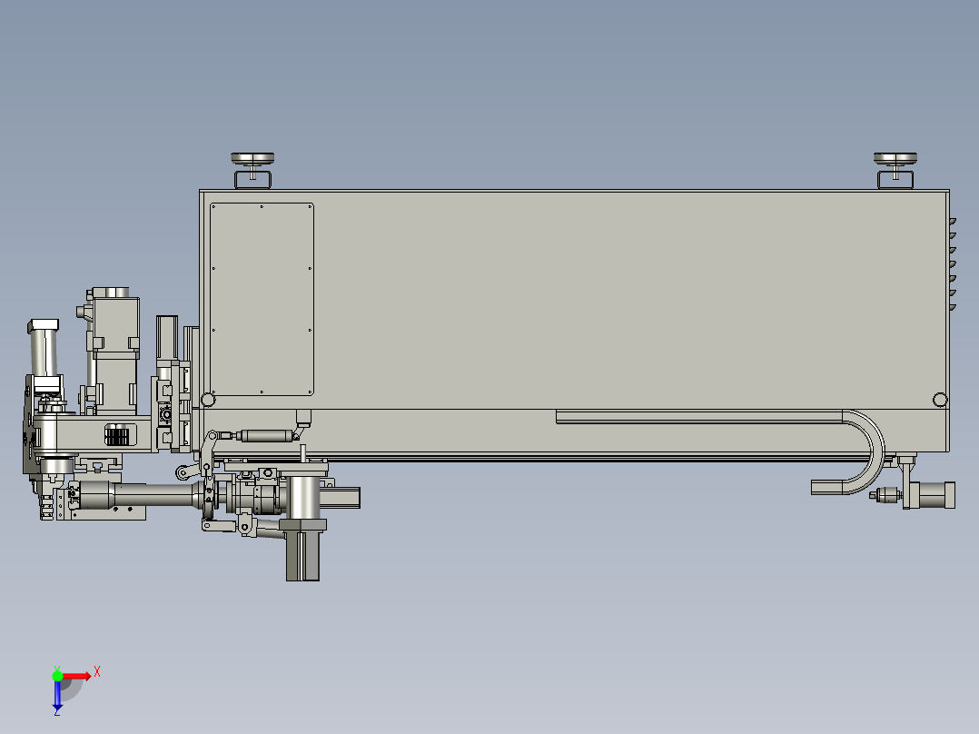 弯管机_3D图纸俯视图