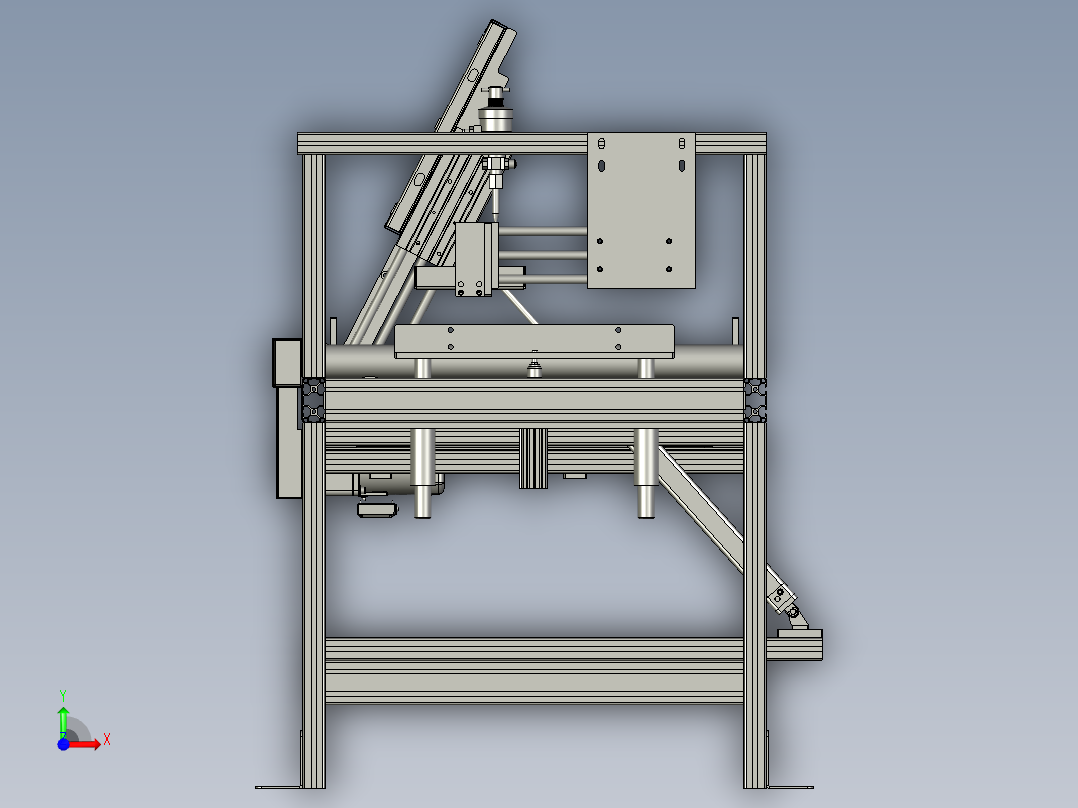 new加强筋涂胶工位机器人前视图