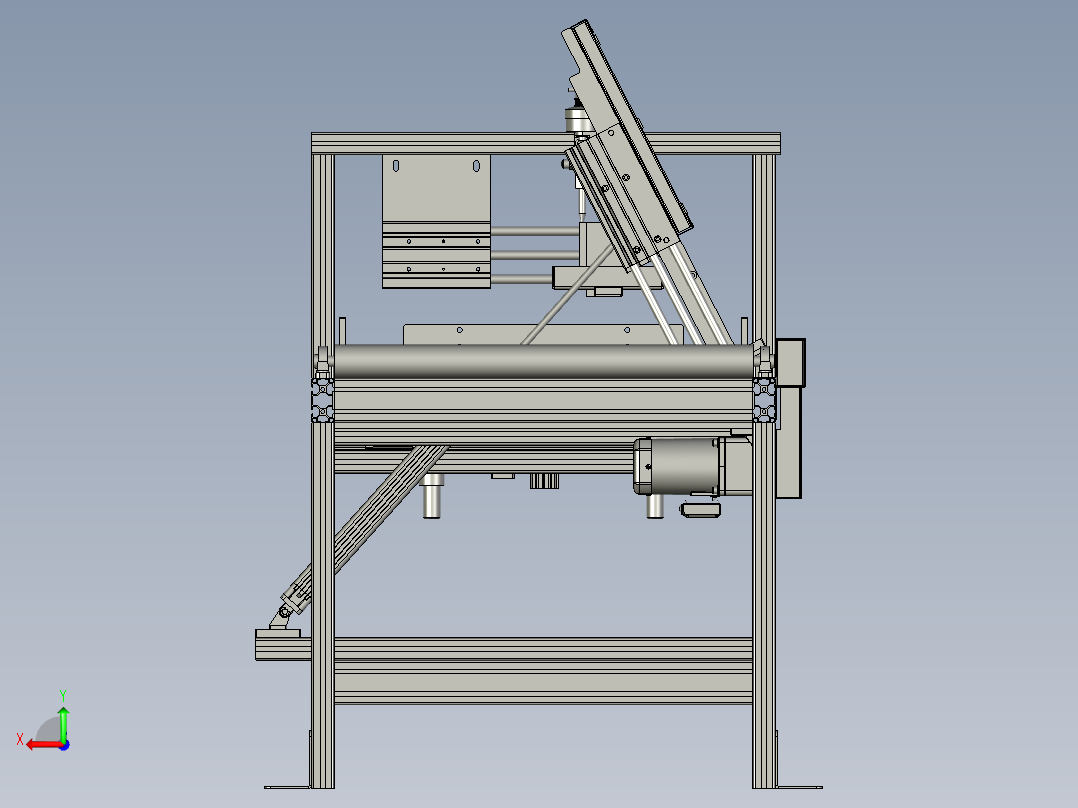 new加强筋涂胶工位机器人后视图