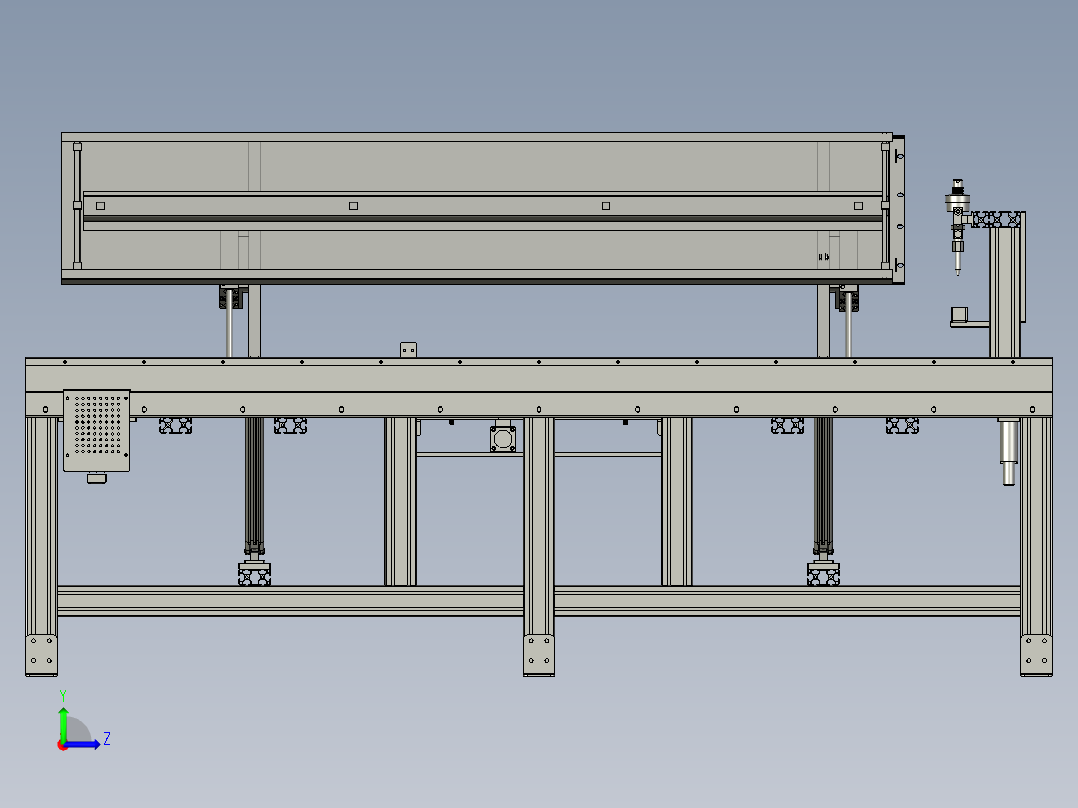 new加强筋涂胶工位机器人左视图