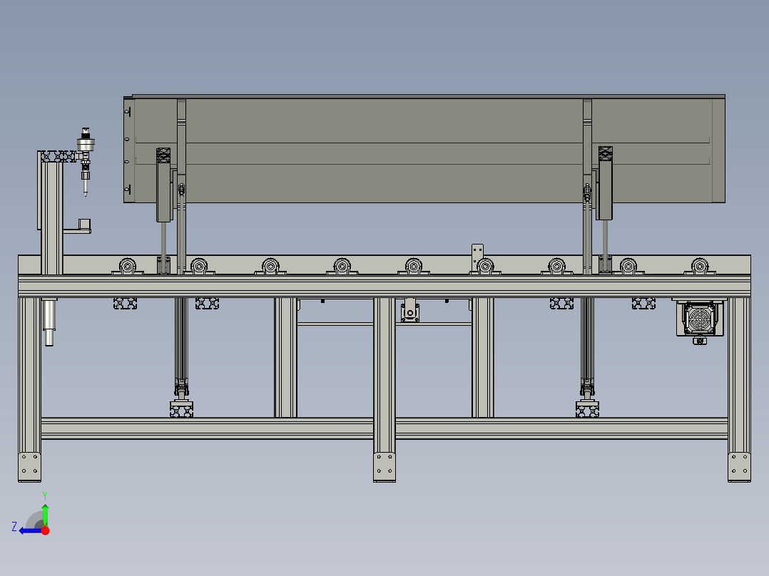 new加强筋涂胶工位机器人右视图