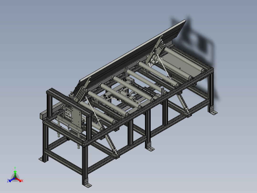 new加强筋涂胶工位机器人正等轴测图