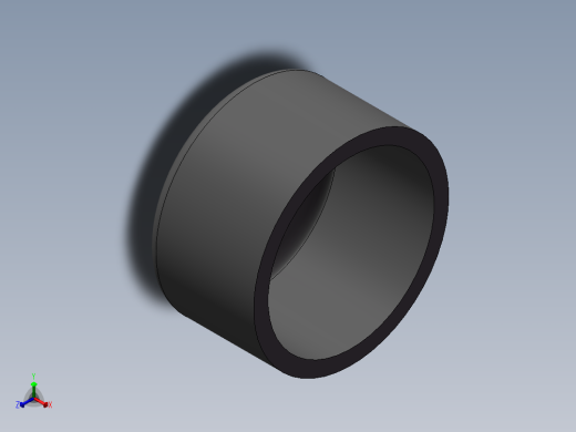 U-PVC CAP DN65正等轴测缩略图