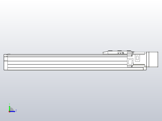 滚珠丝杠直线轴内置导轨TPA-GCR-80-1610C-L350-MR-M40-N3左视缩略图