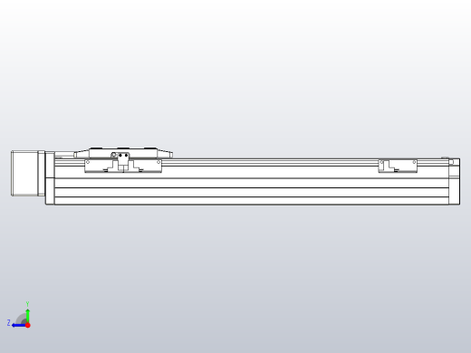 滚珠丝杠直线轴内置导轨TPA-GCR-80-1610C-L350-MR-M40-N3右视缩略图