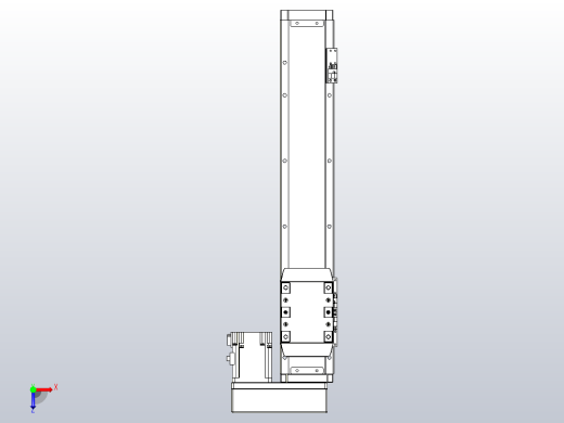 滚珠丝杠直线轴内置导轨TPA-GCR-80-1610C-L350-MR-M40-N3俯视缩略图