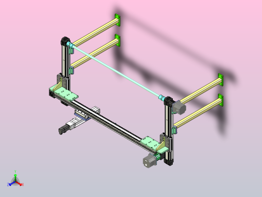 三轴抓取机构正等轴测缩略图