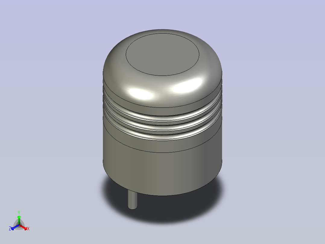 报警指示灯500224V正等轴测图