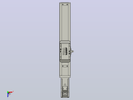 滚珠丝杠直线轴带导轨全封闭TPA-HCR-50S-1210C-L140-M-Y-P10-N3俯视缩略图