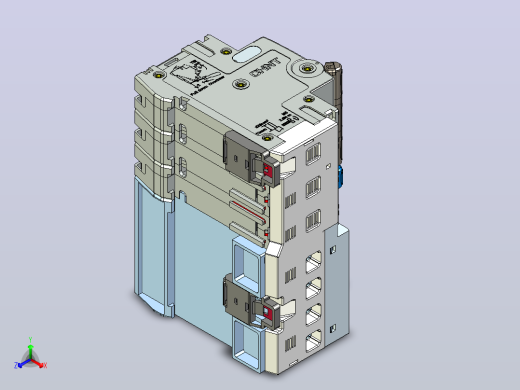NB8LE-63(6-40A) 3P剩余电流动作断路器三维模型202405