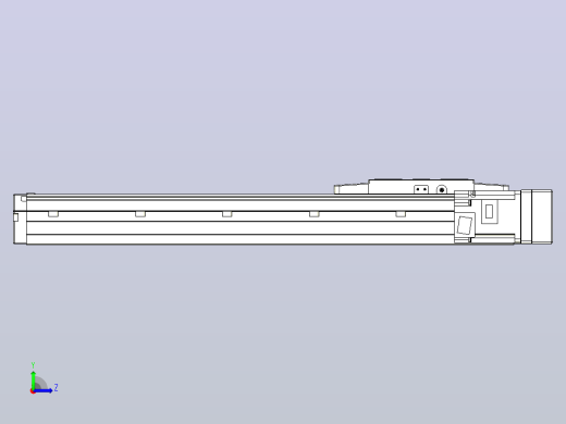 滚珠丝杠直线轴内置导轨TPA-GCR-120-1610C-L350-MR-M40-N3左视缩略图
