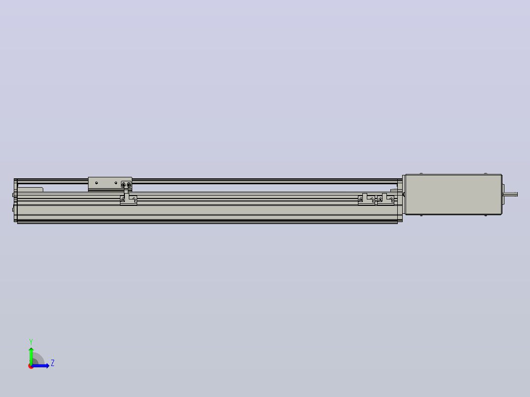 MT75BT半封闭皮带滑台[MT75BT.L80.400.L.P40.C3]左视图